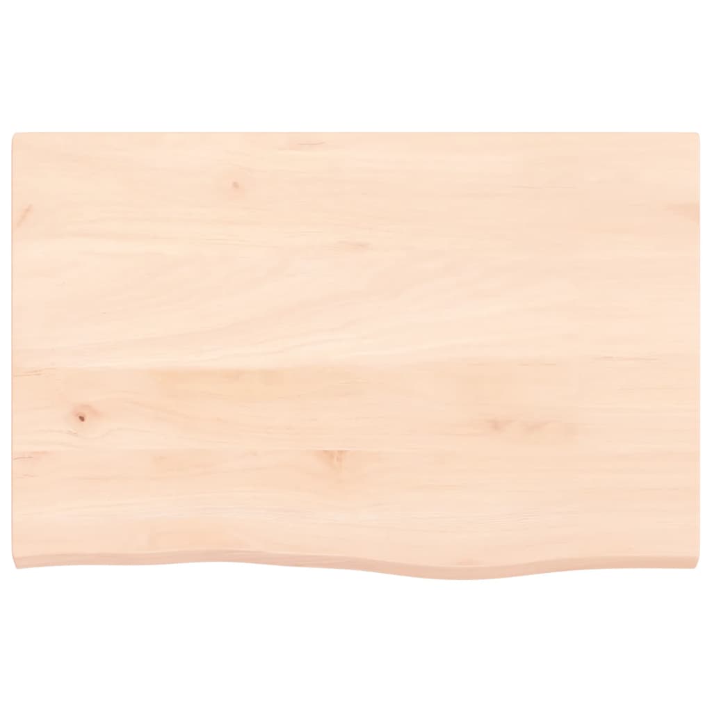 Basin Shelf Wall Mounted Steel and Solid Wood Oak