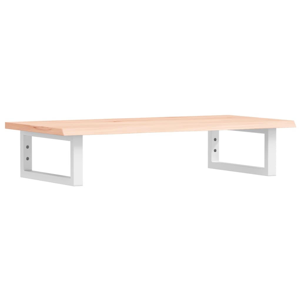 Basin Shelf Wall Mounted Steel and Solid Wood Oak