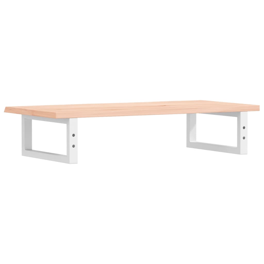 Basin Shelf Wall Mounted Steel and Solid Wood Oak