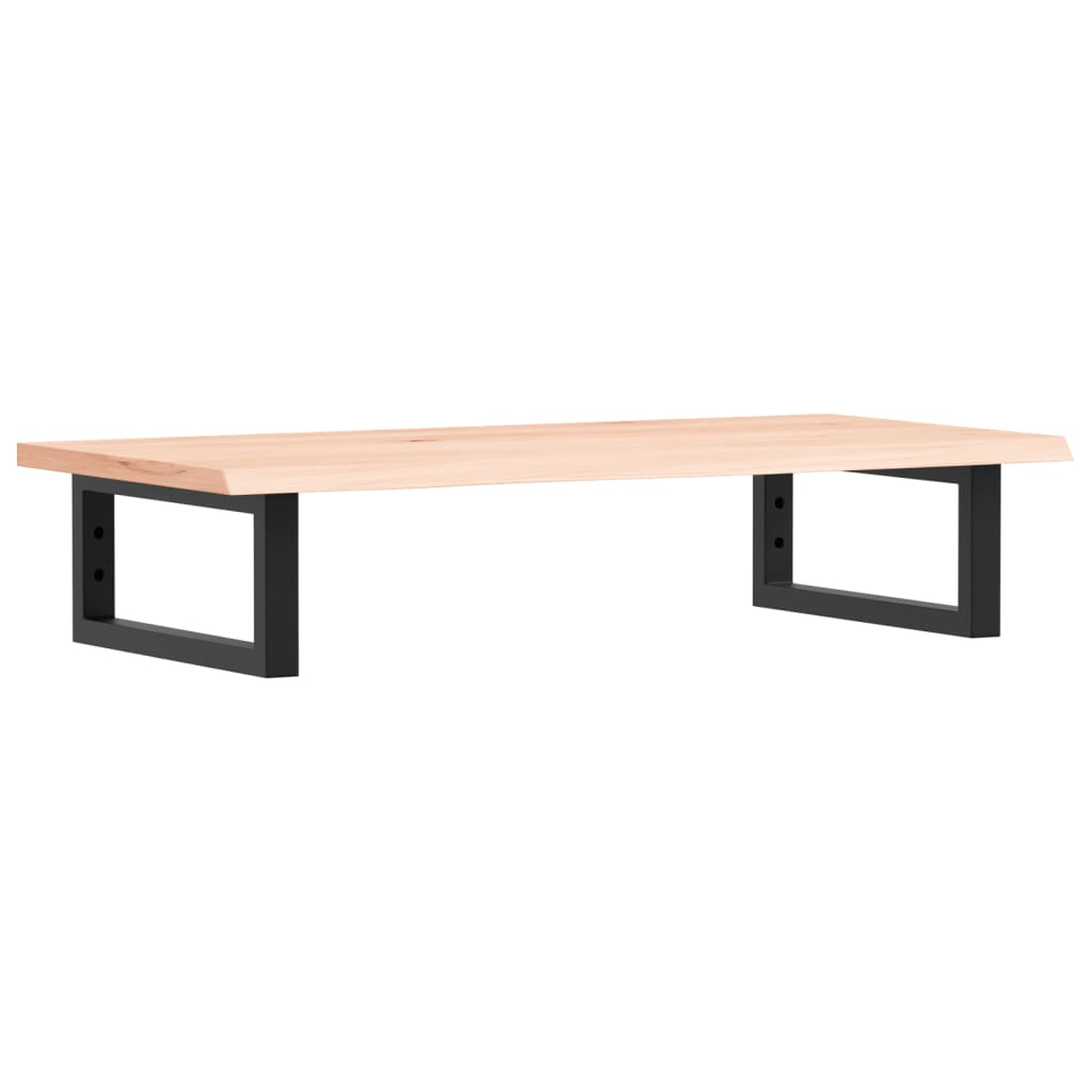 Basin Shelf Wall Mounted Steel and Solid Wood Oak