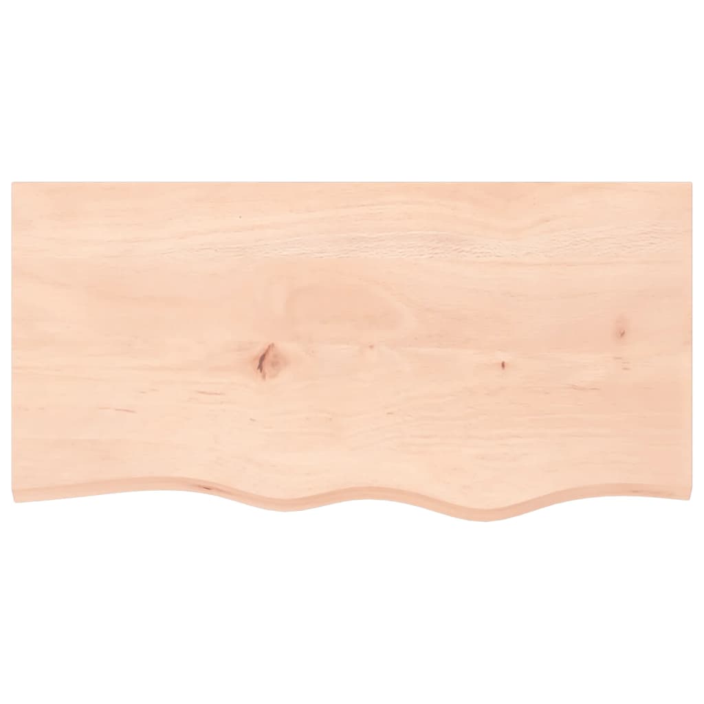 Basin Shelf Wall Mounted Steel and Solid Wood Oak