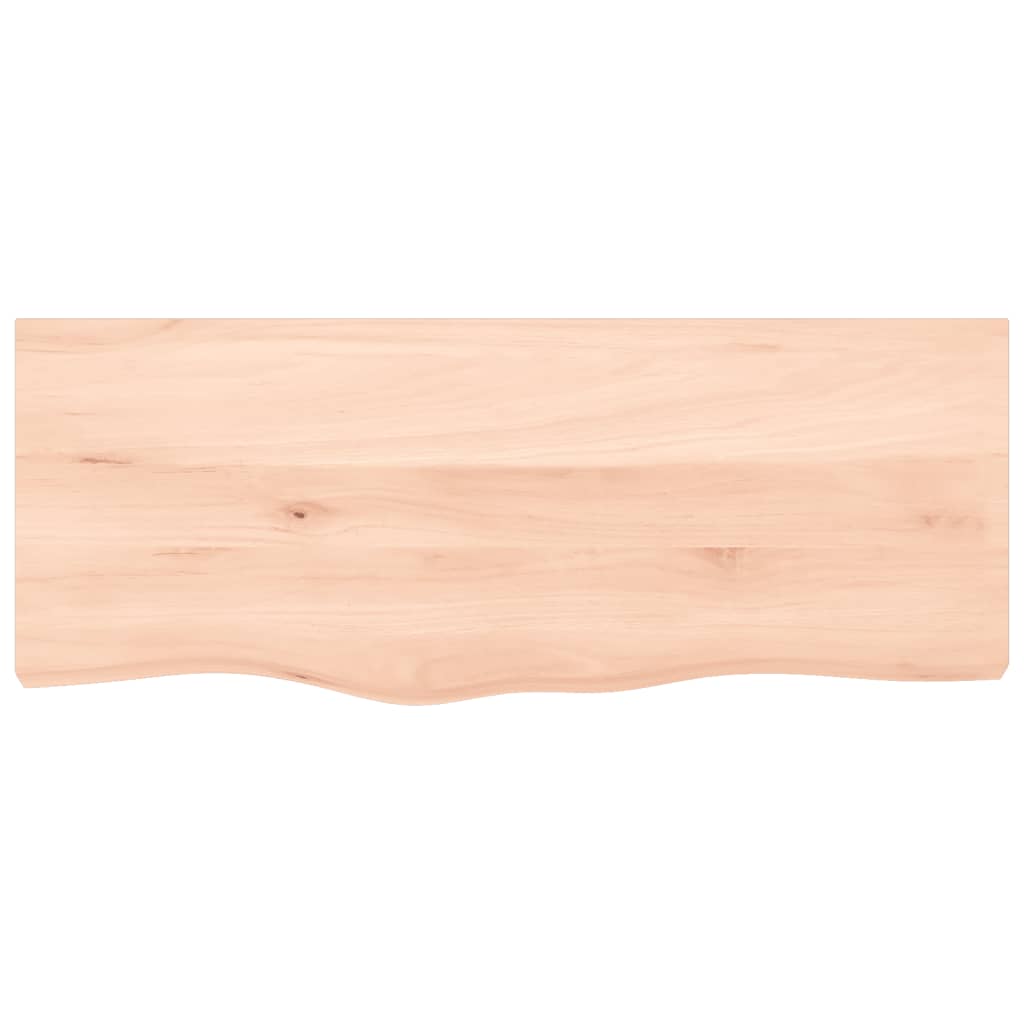 Basin Shelf Wall Mounted Steel and Solid Wood Oak