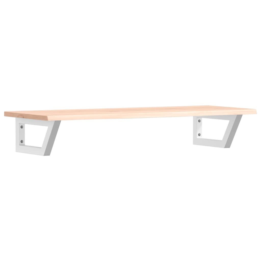 vidaXL Basin Shelf Wall Mounted Steel and Solid Wood Oak