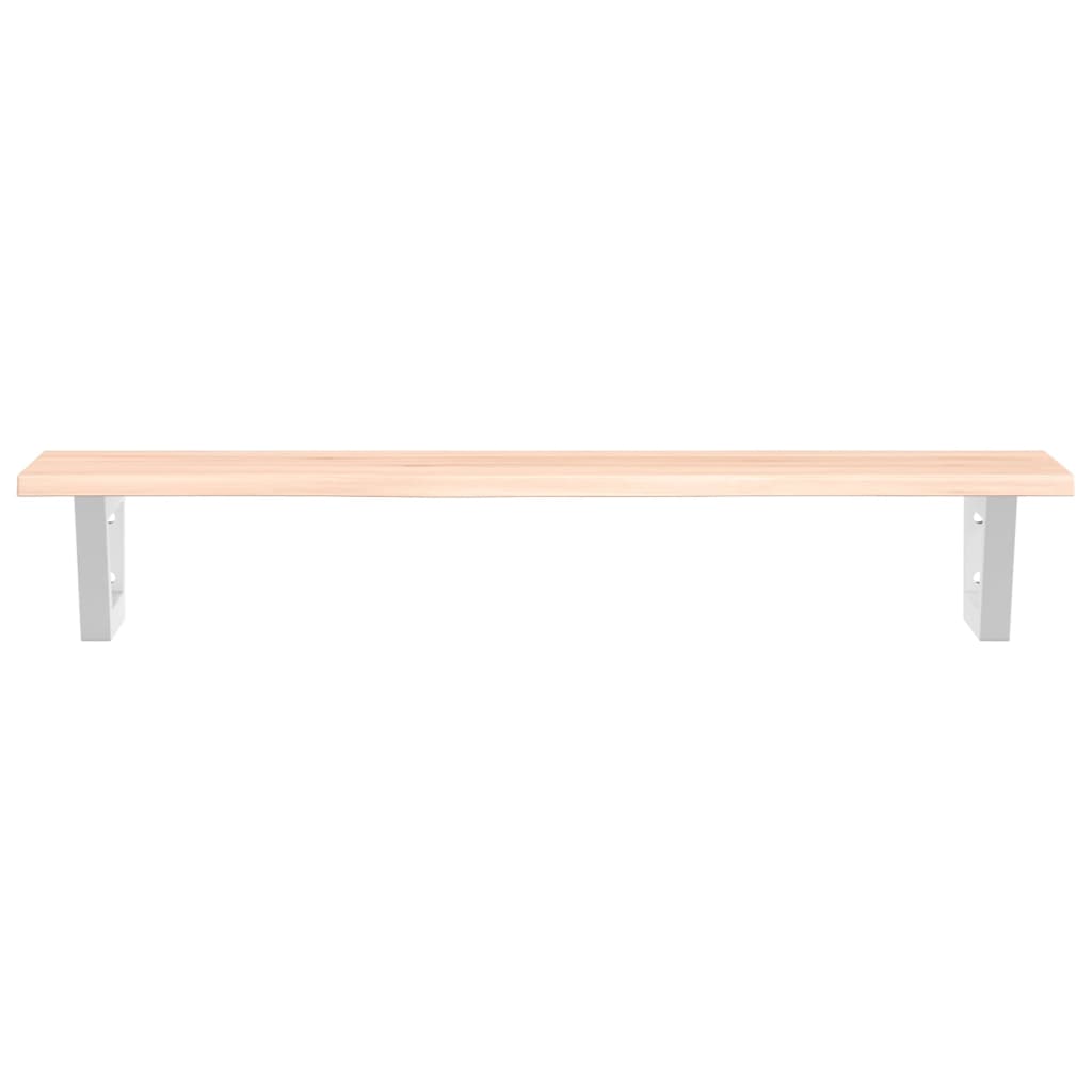 vidaXL Basin Shelf Wall Mounted Steel and Solid Wood Oak