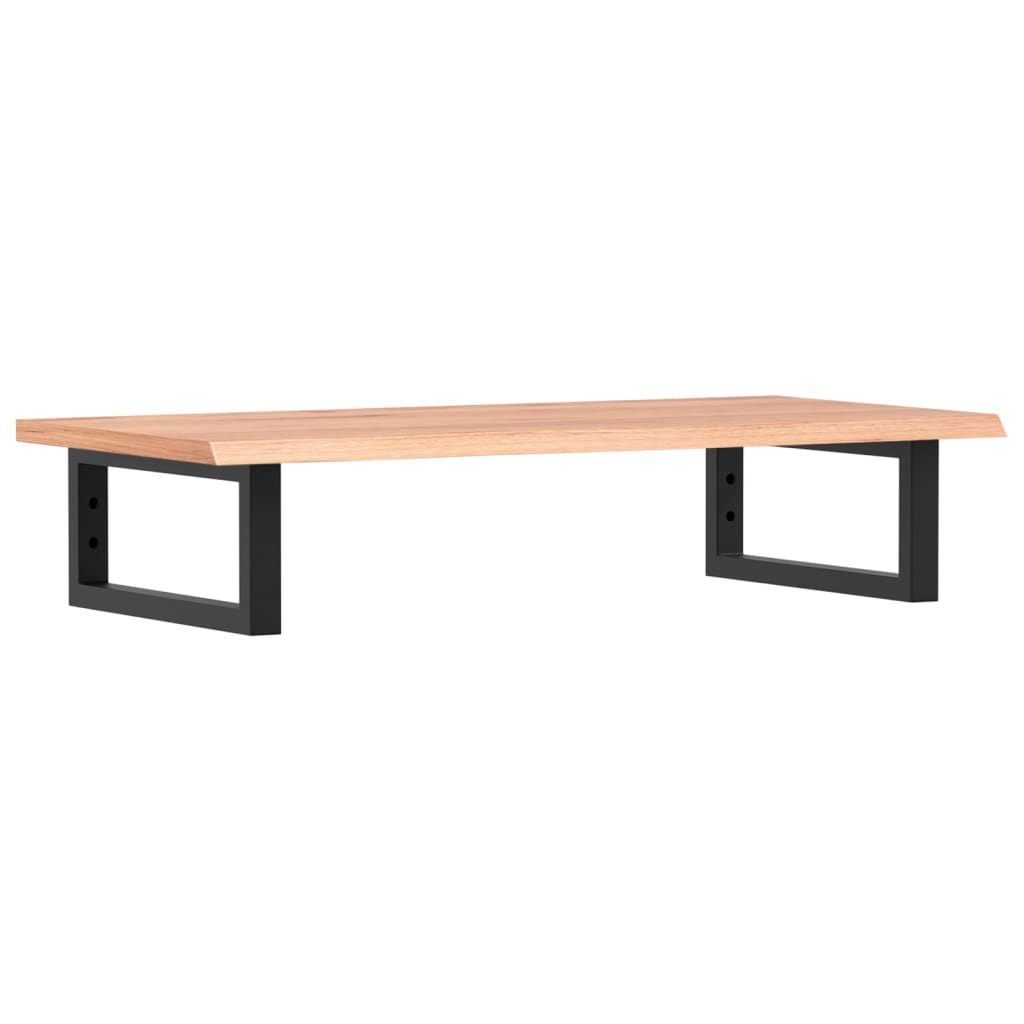 Basin Shelf Wall Mounted Steel and Solid Wood Oak