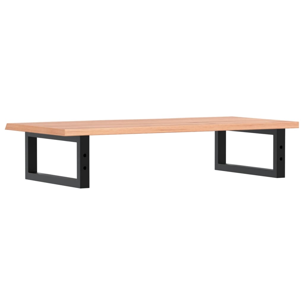 Basin Shelf Wall Mounted Steel and Solid Wood Oak
