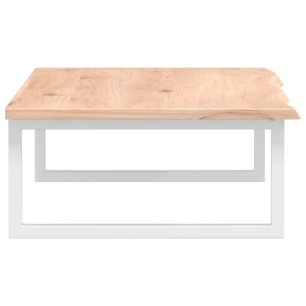 Basin Shelf Wall Mounted Steel and Solid Wood Oak