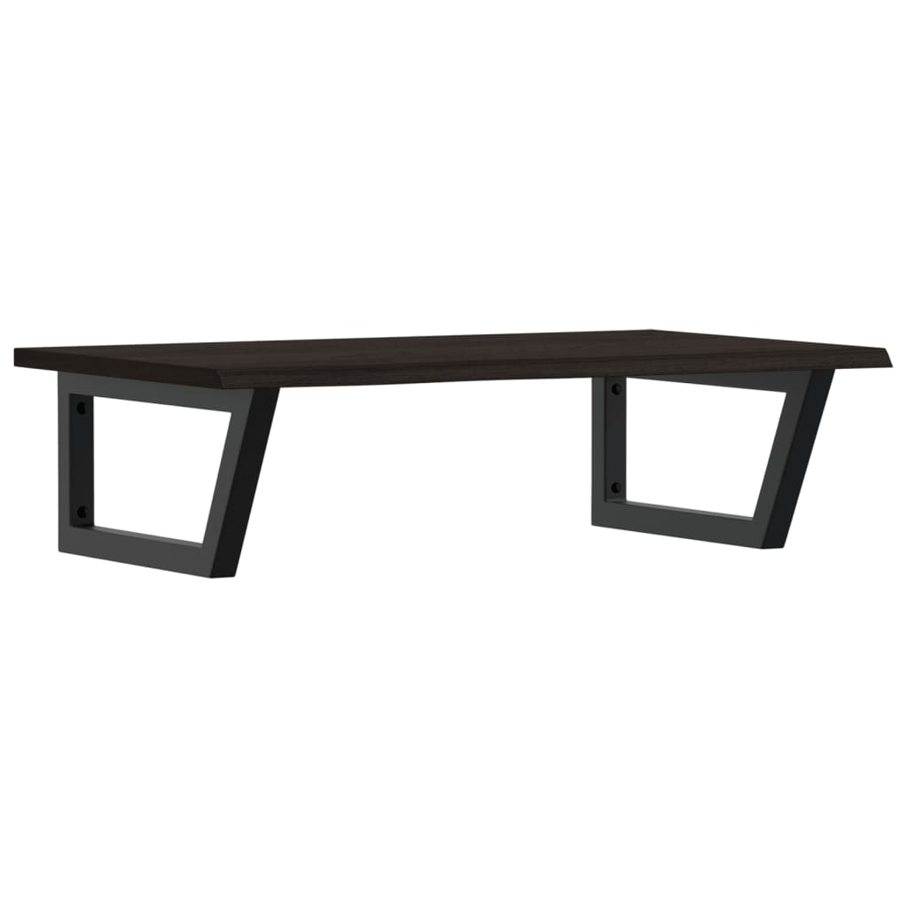 vidaXL Basin Shelf Wall Mounted Steel and Solid Wood Oak