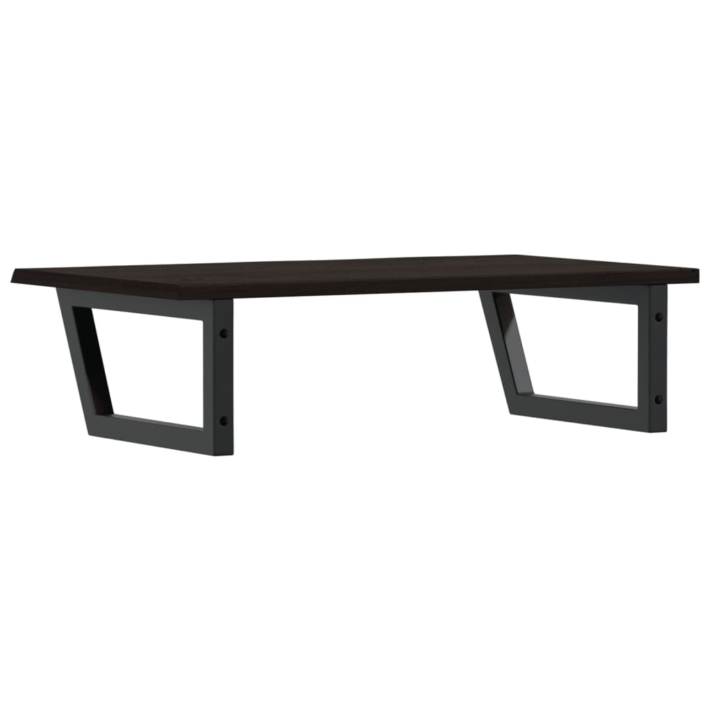 vidaXL Basin Shelf Wall Mounted Steel and Solid Wood Oak