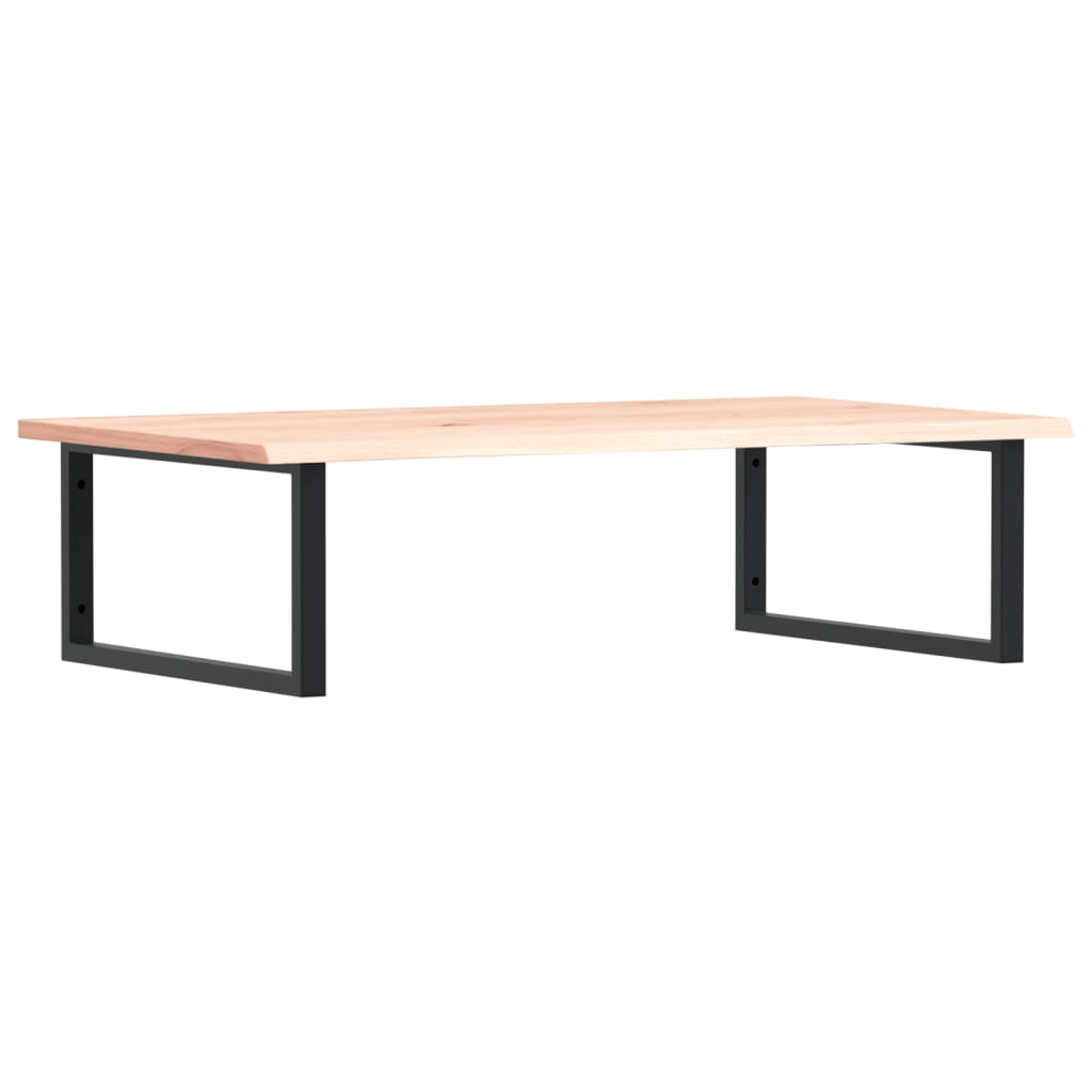 Basin Shelf Wall Mounted Steel and Solid Wood Oak