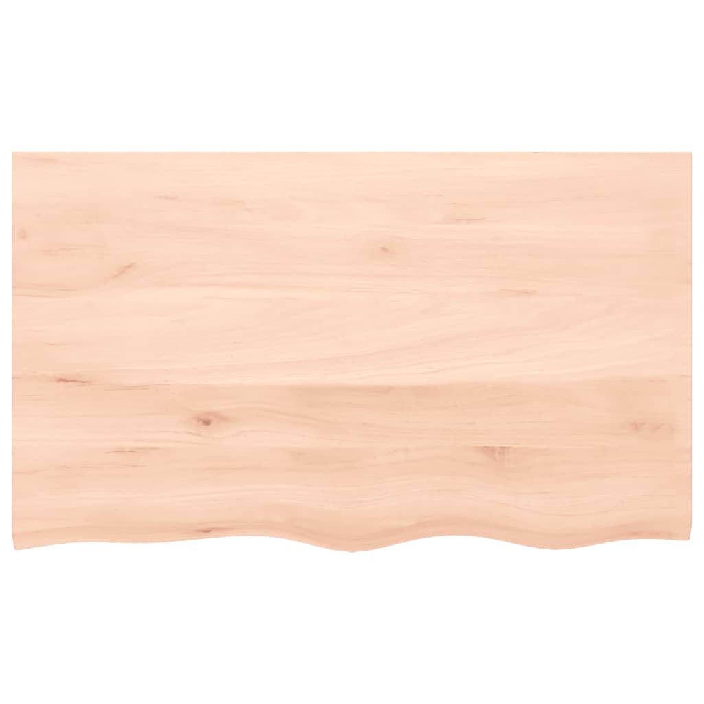 Basin Shelf Wall Mounted Steel and Solid Wood Oak
