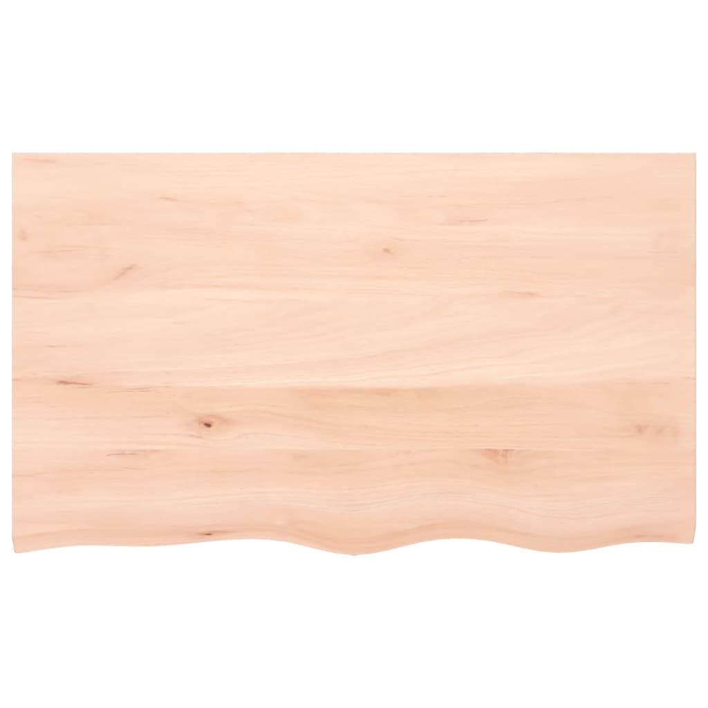 Basin Shelf Wall Mounted Steel and Solid Wood Oak