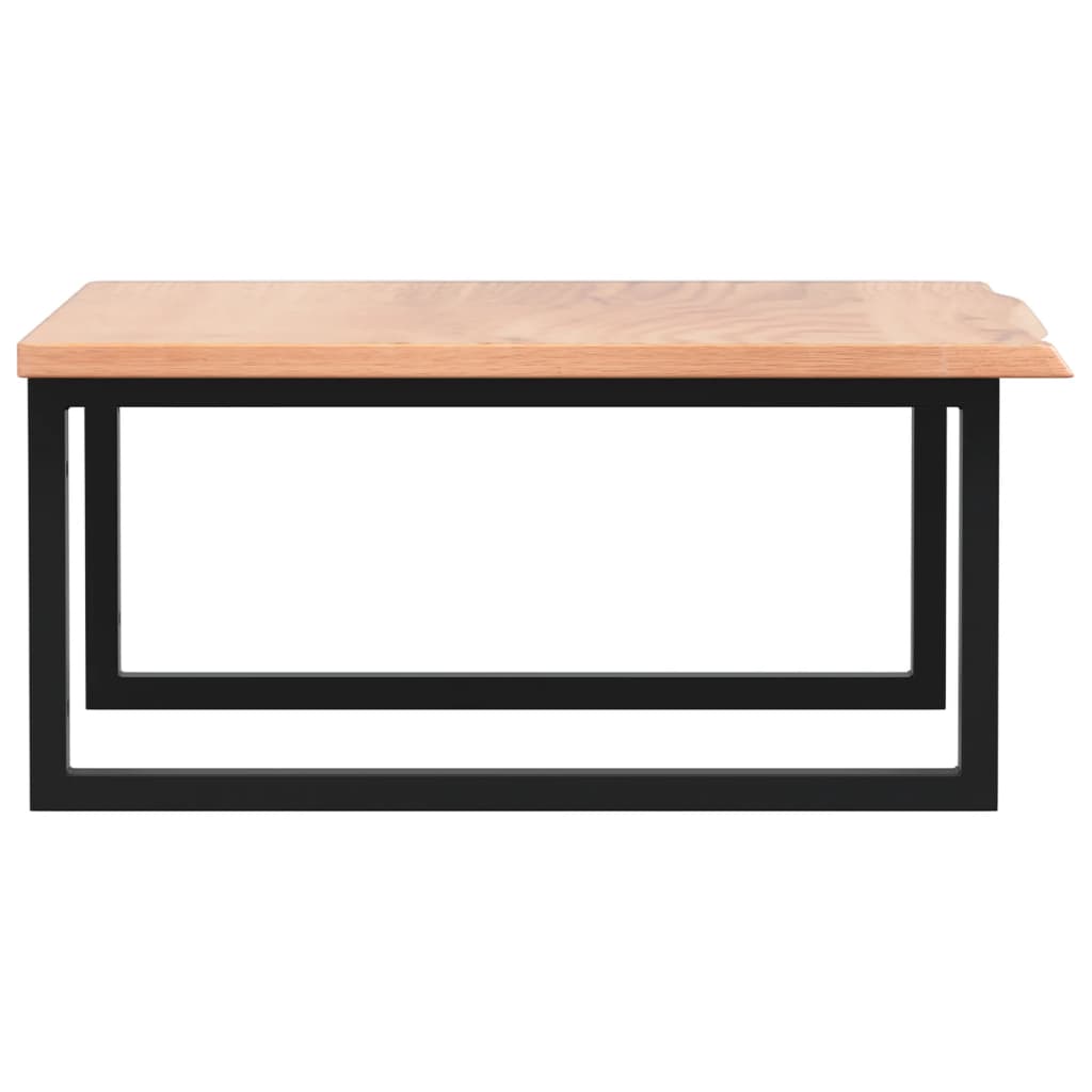 Basin Shelf Wall Mounted Steel and Solid Wood Oak