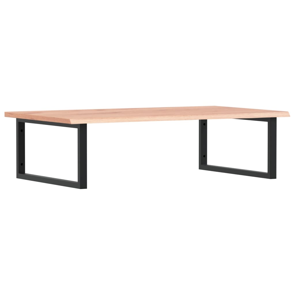Basin Shelf Wall Mounted Steel and Solid Wood Oak