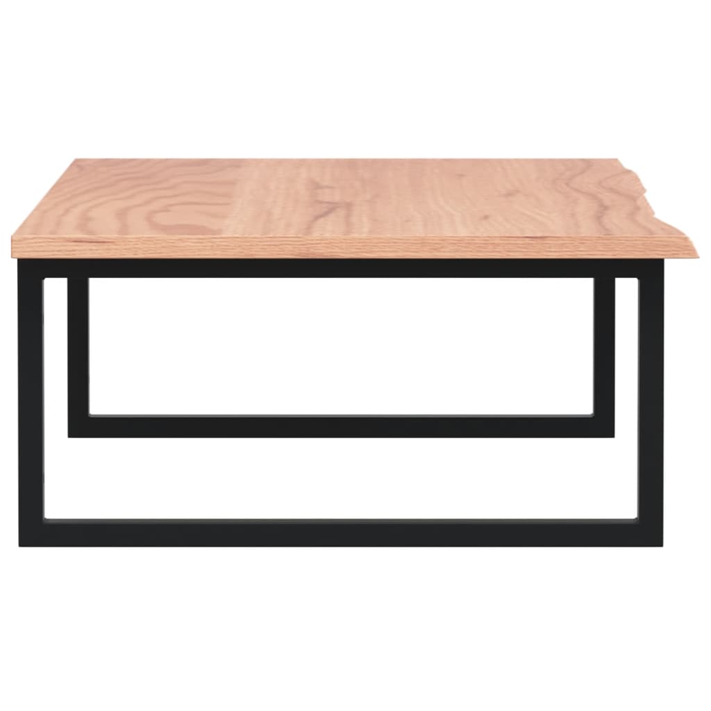 Basin Shelf Wall Mounted Steel and Solid Wood Oak