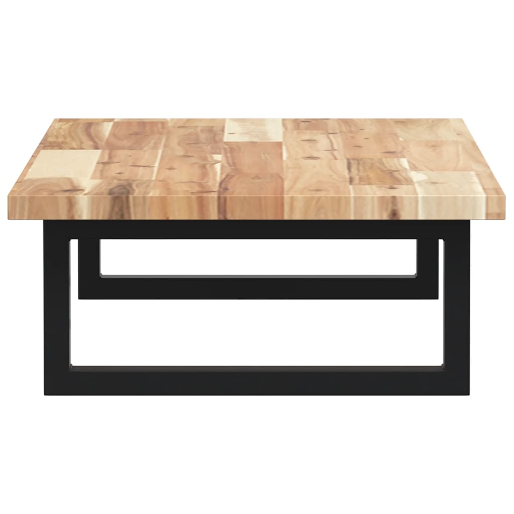 Basin Shelf Wall Mounted Steel and Solid Wood Acacia