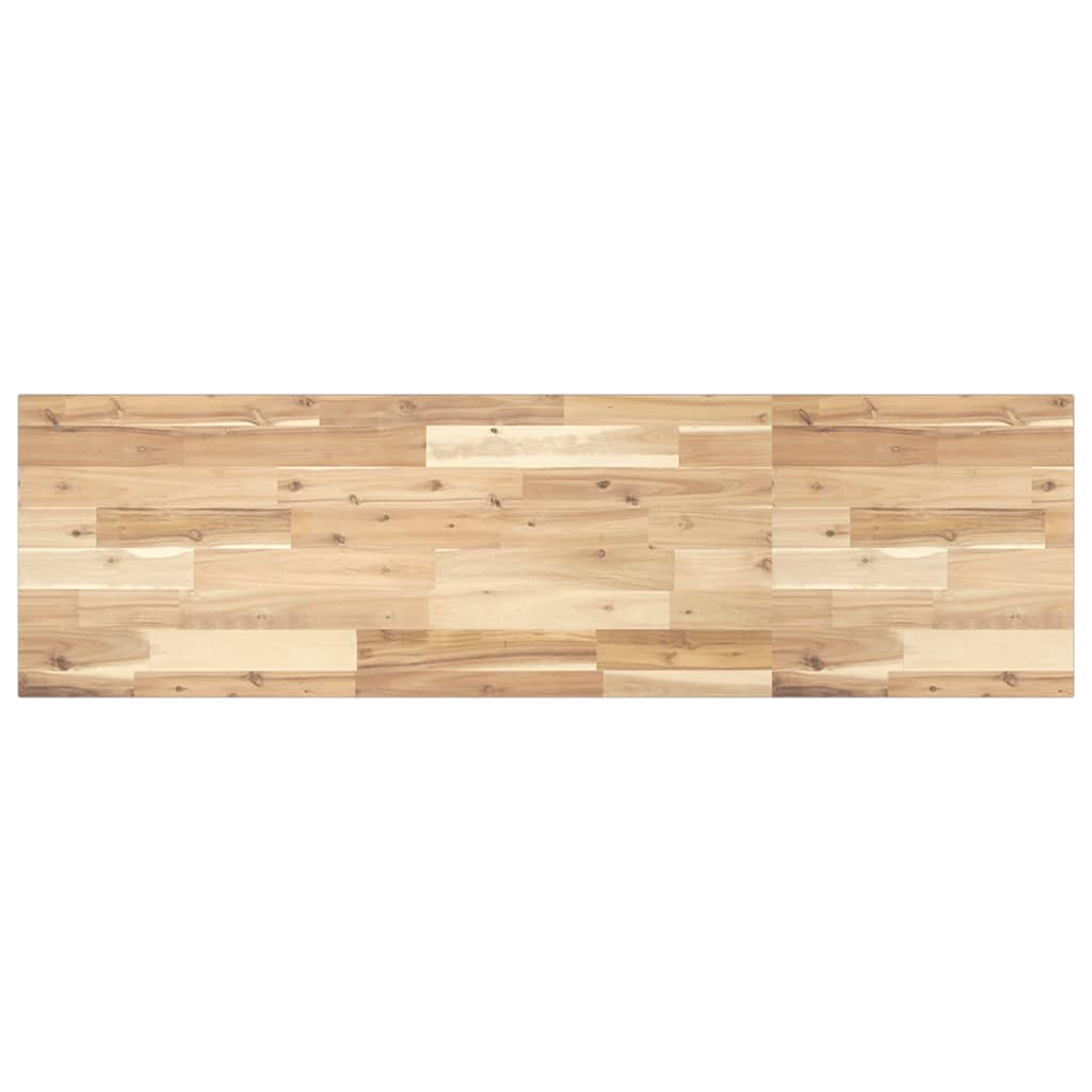 Basin Shelf Wall Mounted Steel and Solid Wood Acacia