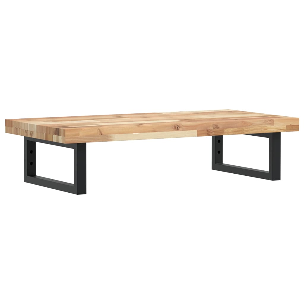 Basin Shelf Wall Mounted Steel and Solid Wood Acacia