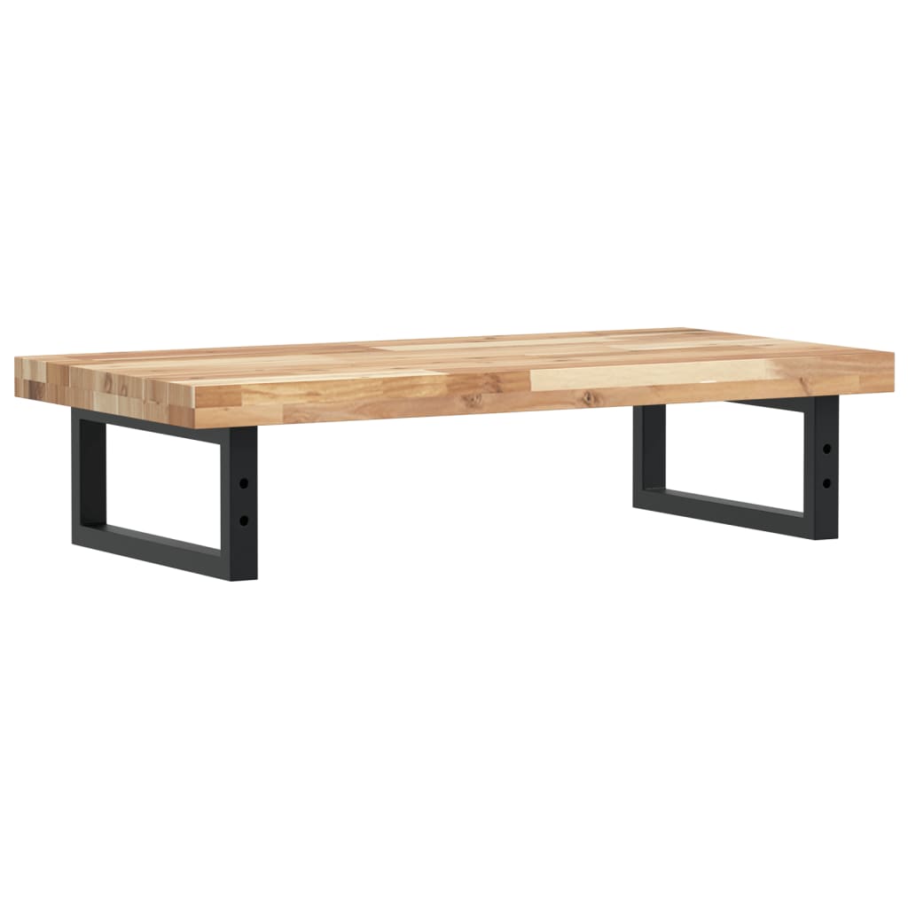 Basin Shelf Wall Mounted Steel and Solid Wood Acacia