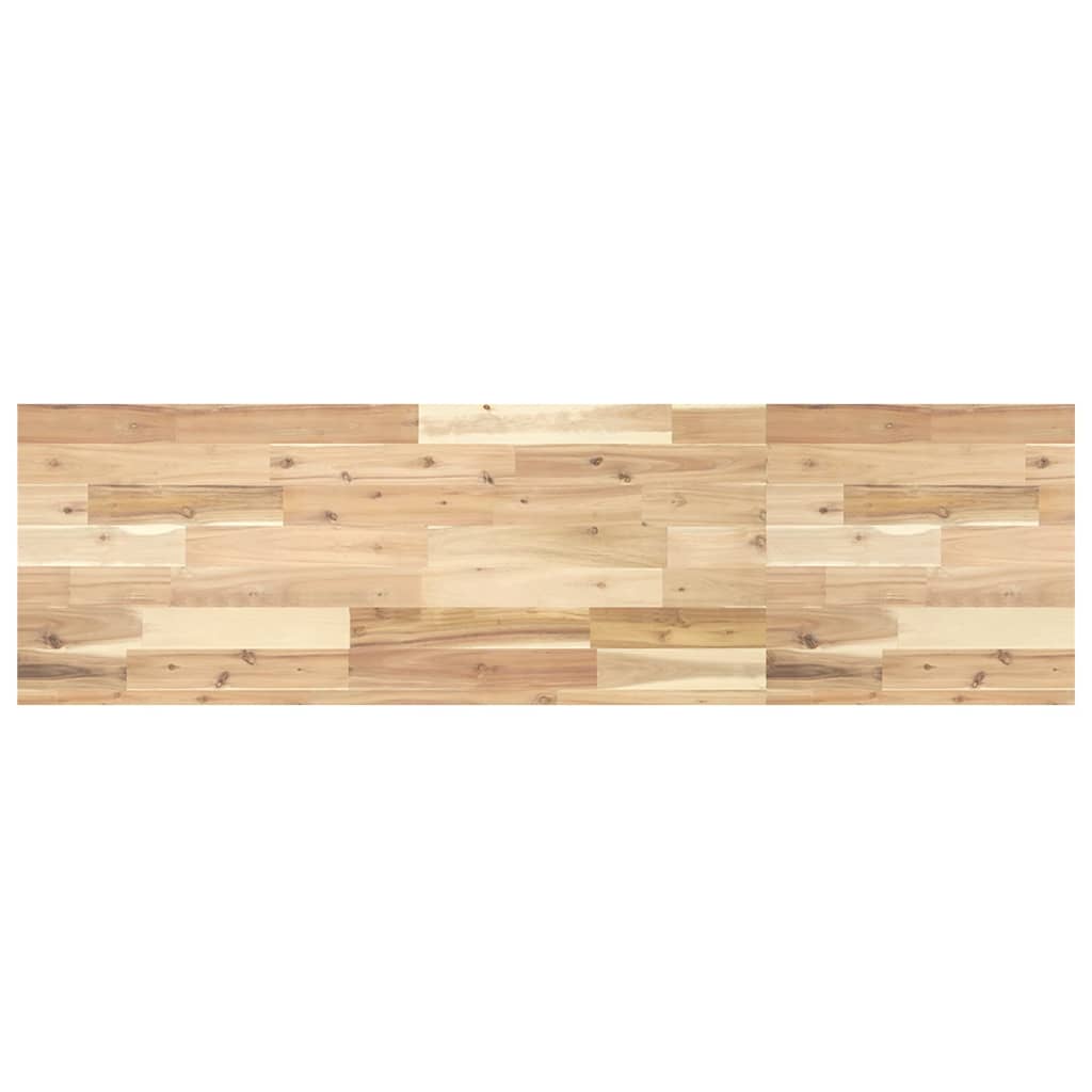 Basin Shelf Wall Mounted Steel and Solid Wood Acacia