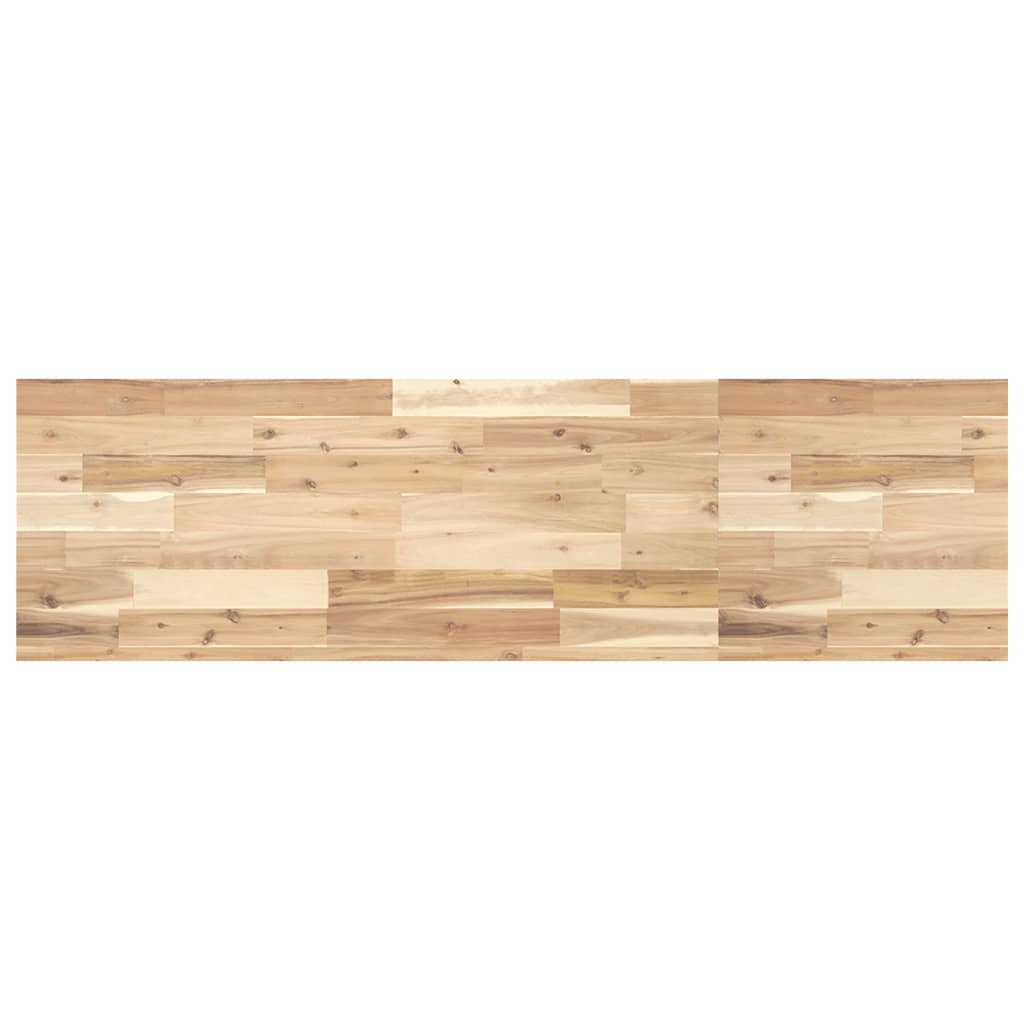 Basin Shelf Wall Mounted Steel and Solid Wood Acacia