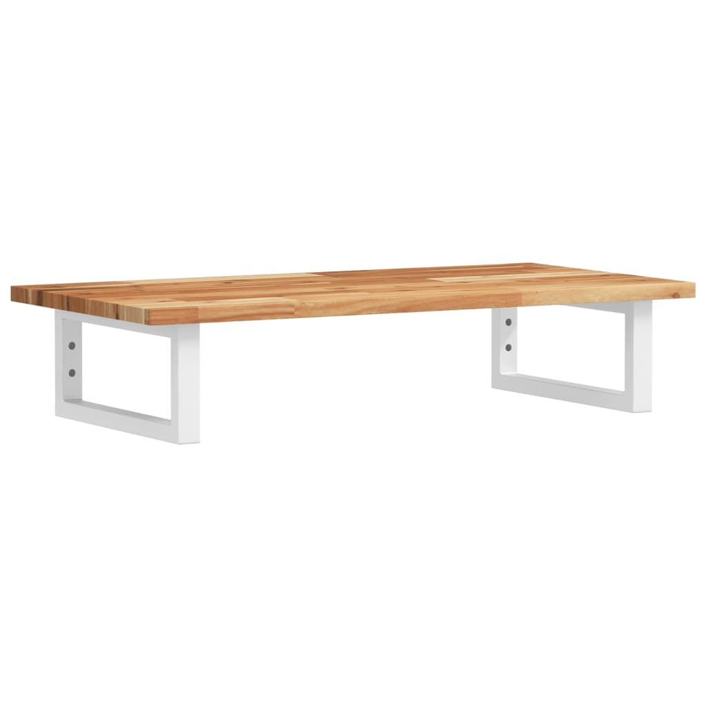 Basin Shelf Wall Mounted Steel and Solid Wood Acacia