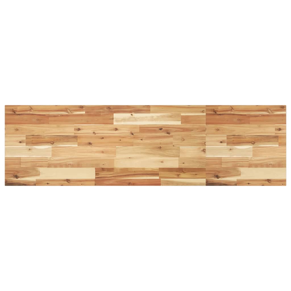Basin Shelf Wall Mounted Steel and Solid Wood Acacia