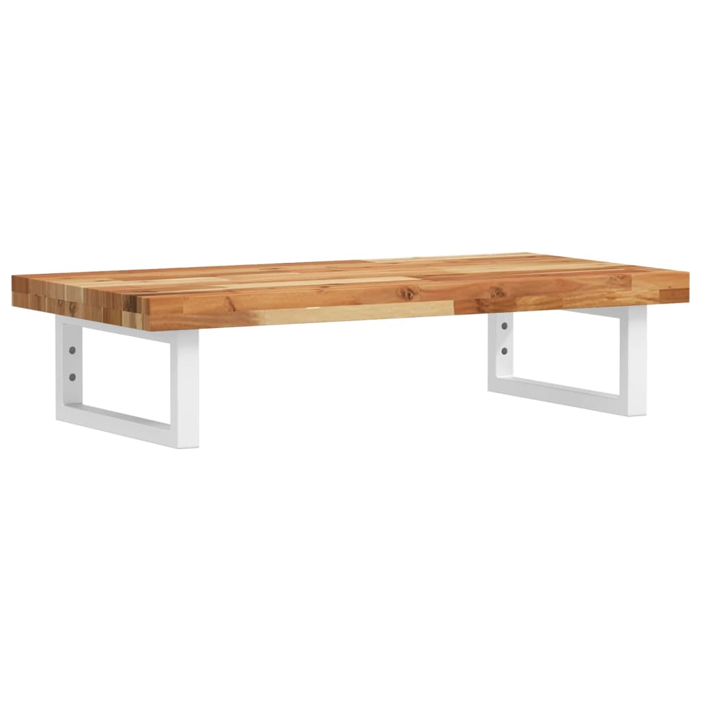 vidaXL Basin Shelf Wall Mounted Steel and Solid Wood Acacia