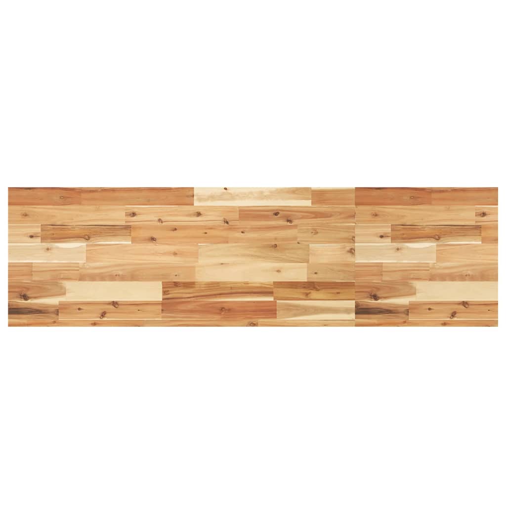 Basin Shelf Wall Mounted Steel and Solid Wood Acacia