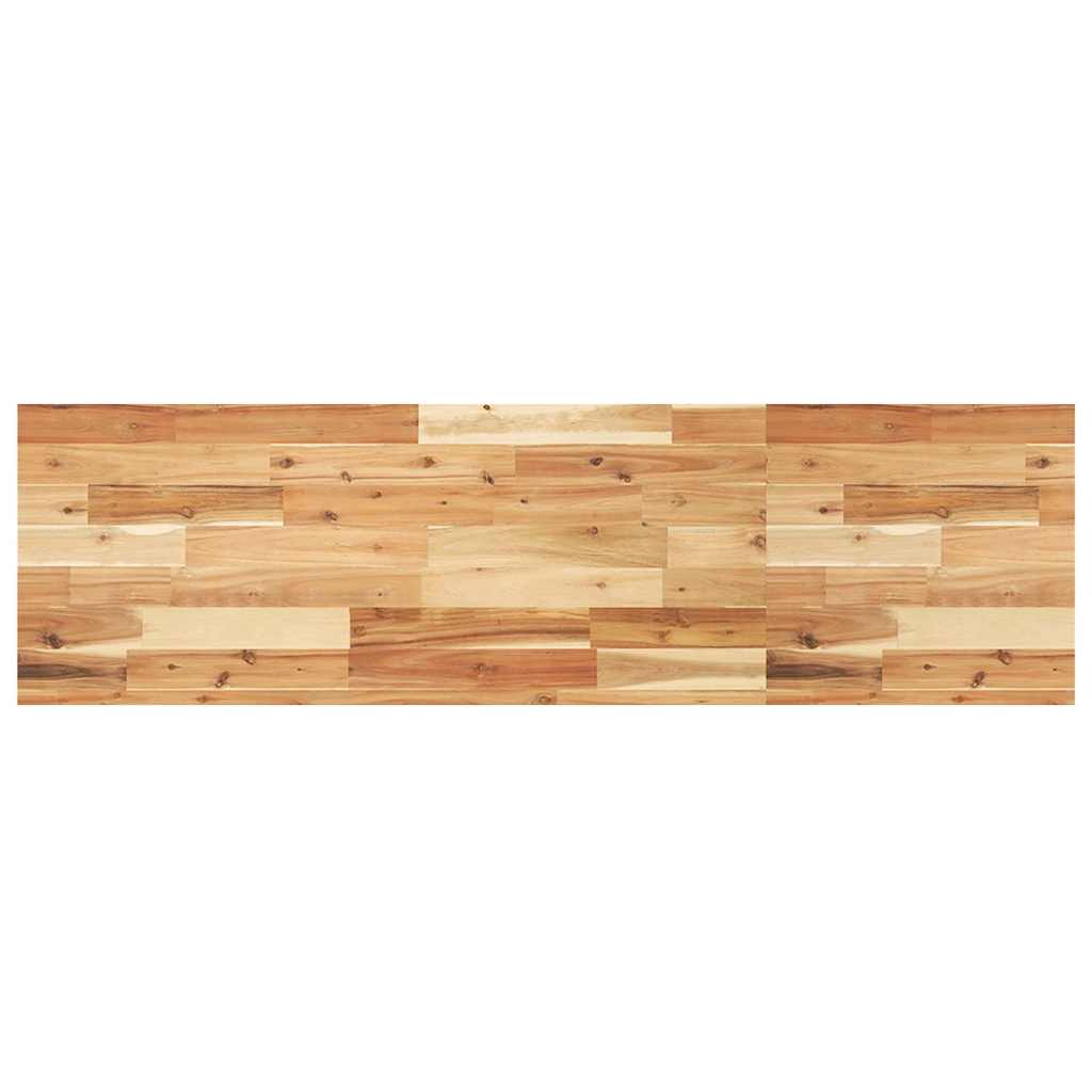 Basin Shelf Wall Mounted Steel and Solid Wood Acacia