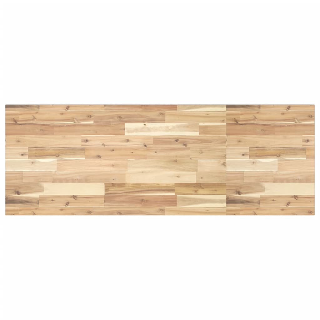 Basin Shelf Wall Mounted Steel and Solid Wood Acacia