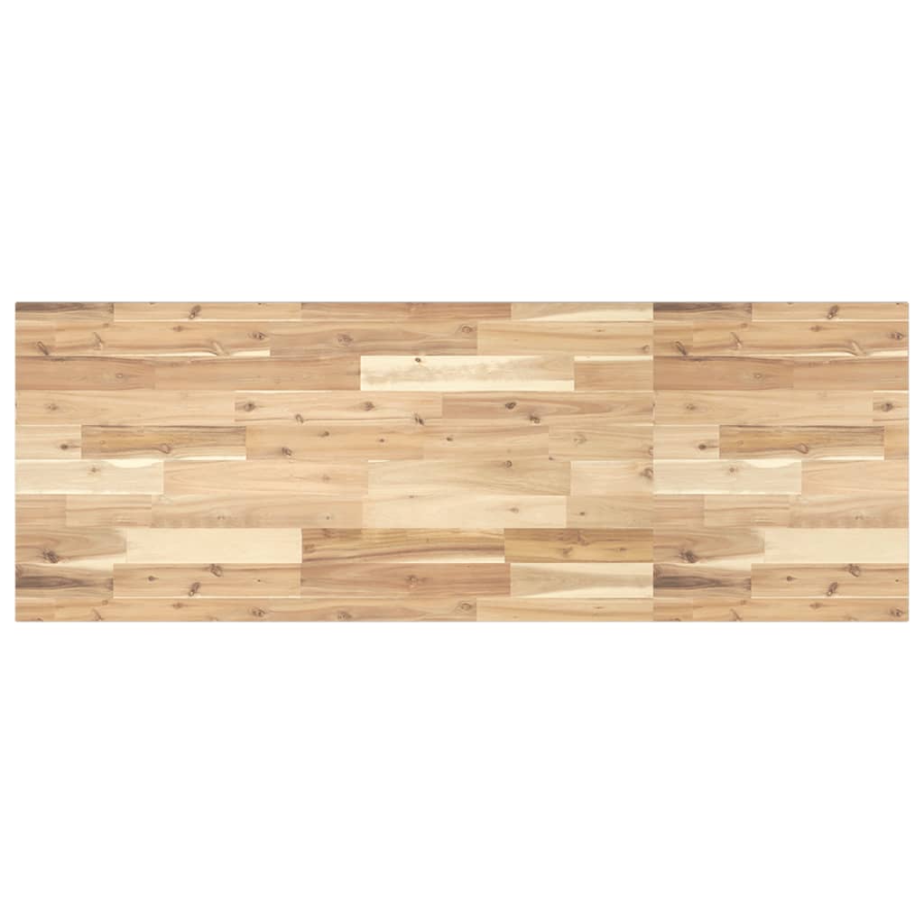 Basin Shelf Wall Mounted Steel and Solid Wood Acacia