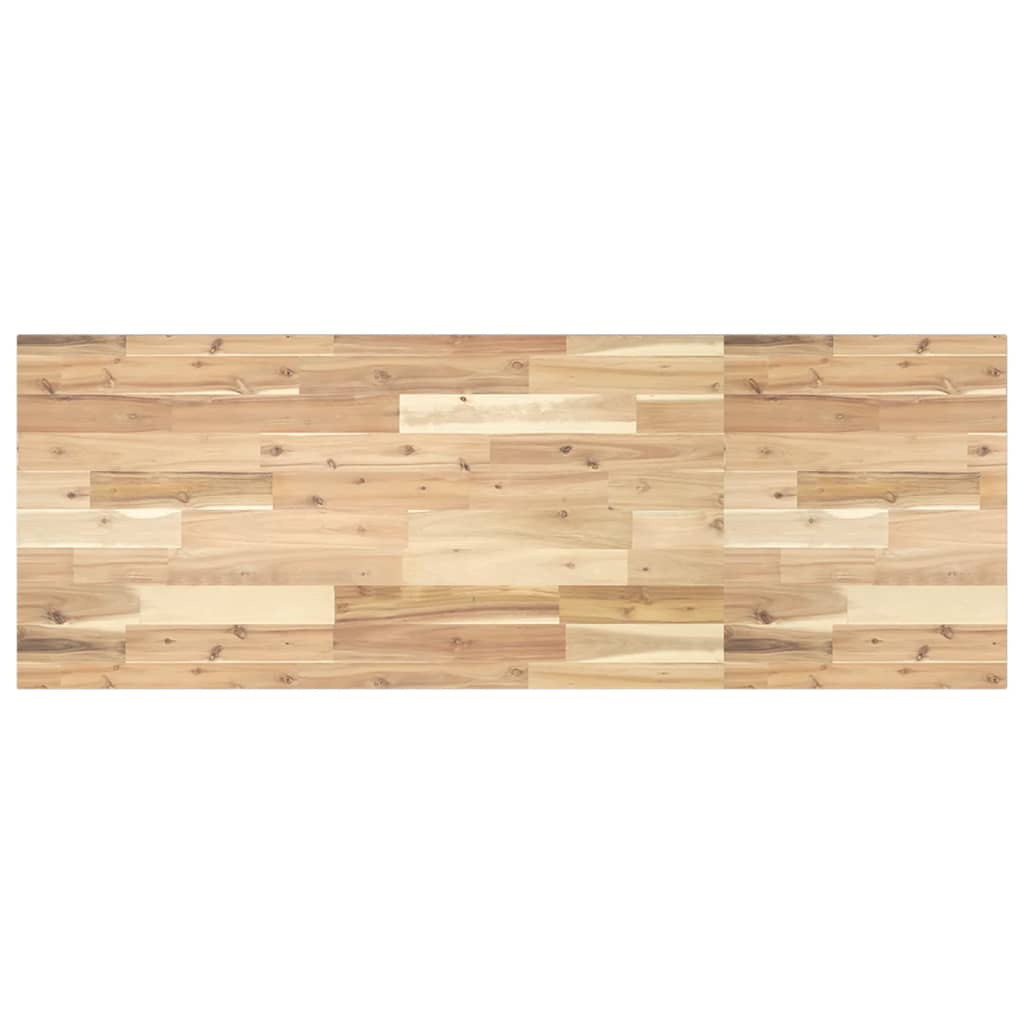 Basin Shelf Wall Mounted Steel and Solid Wood Acacia