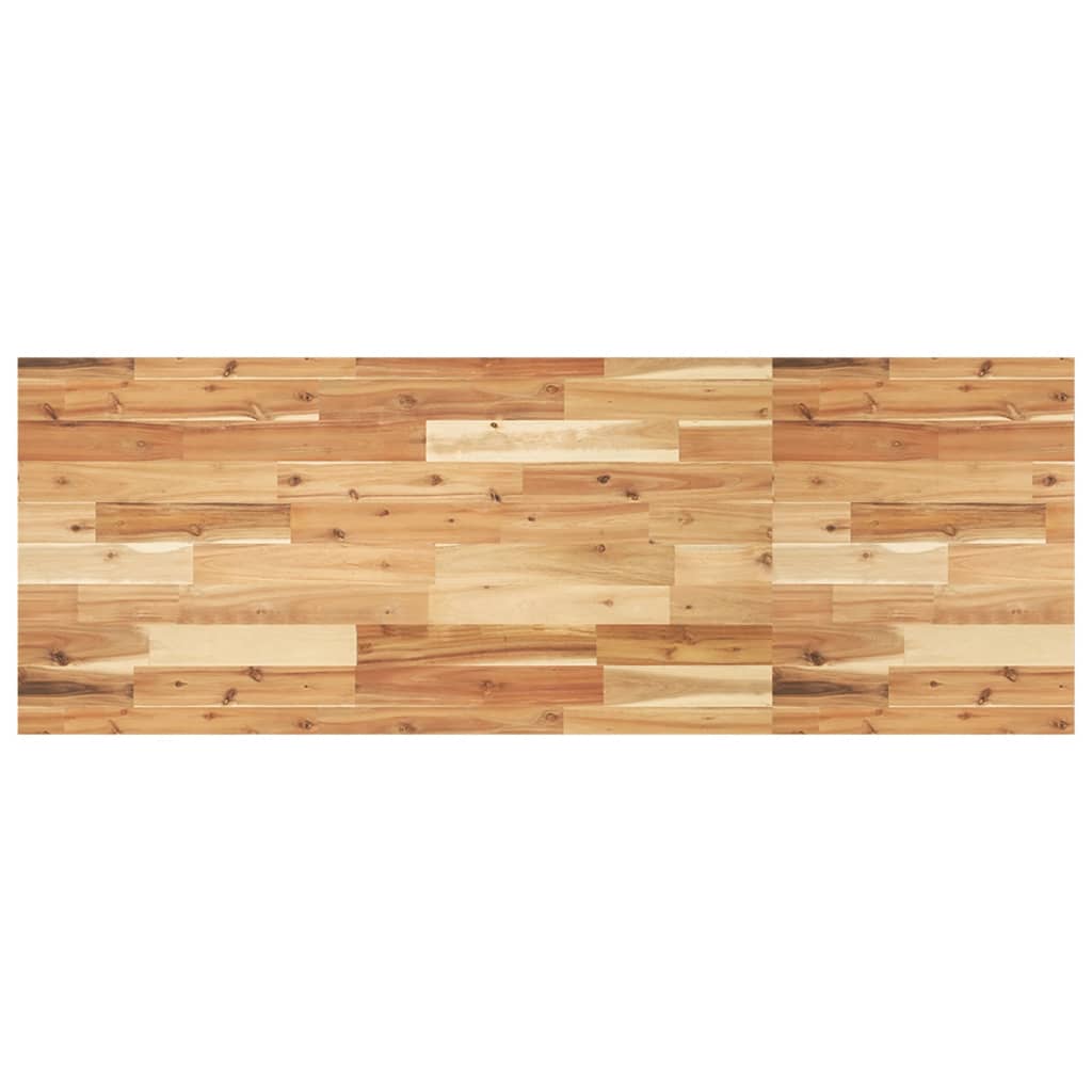 Basin Shelf Wall Mounted Steel and Solid Wood Acacia
