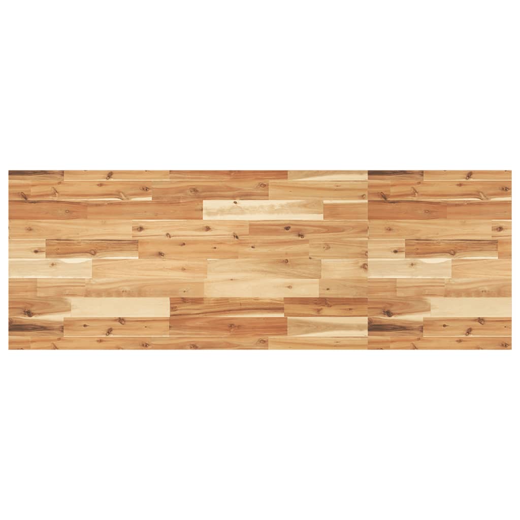 Basin Shelf Wall Mounted Steel and Solid Wood Acacia