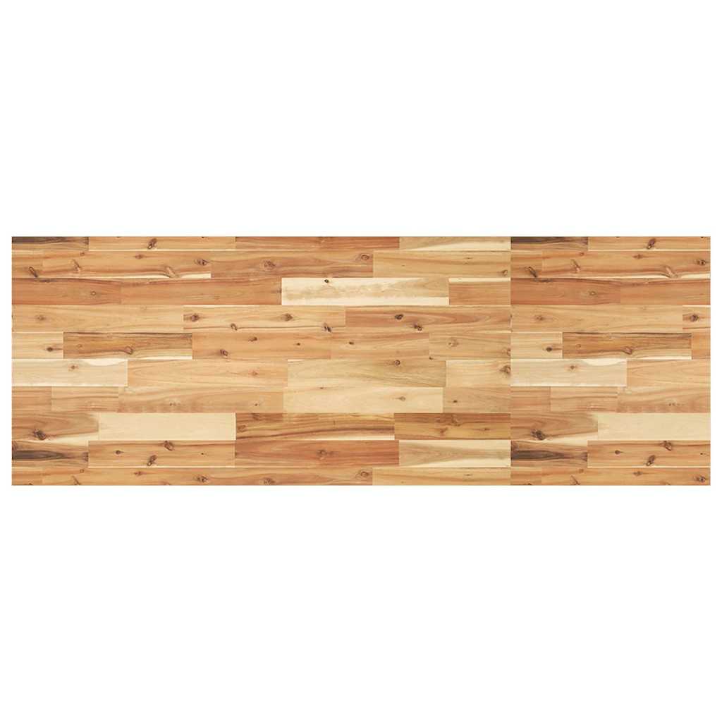 Basin Shelf Wall Mounted Steel and Solid Wood Acacia