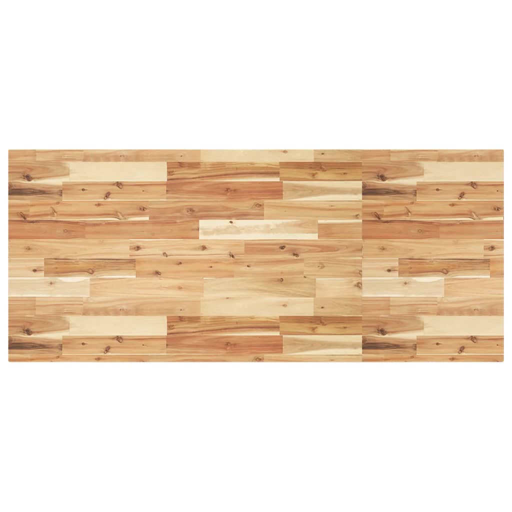 Basin Shelf Wall Mounted Steel and Solid Wood Acacia