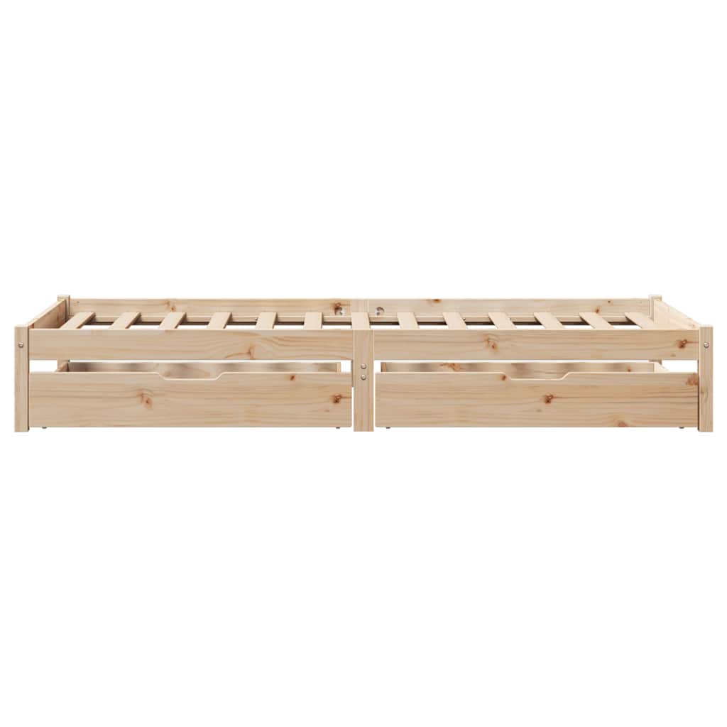 Bed Frame without Mattress 90x190 cm Single Solid Wood Pine