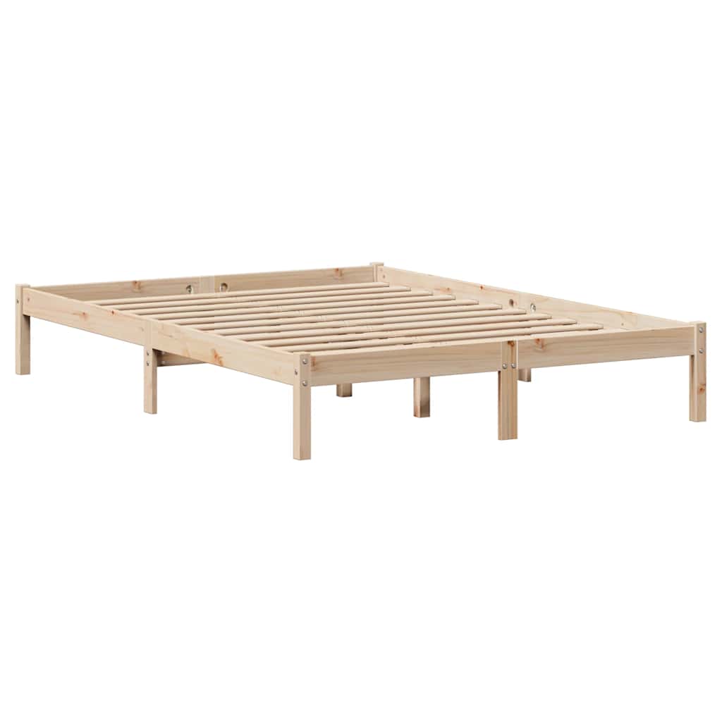 Bed Frame without Mattress 120x190 cm Small Double Solid Wood Pine