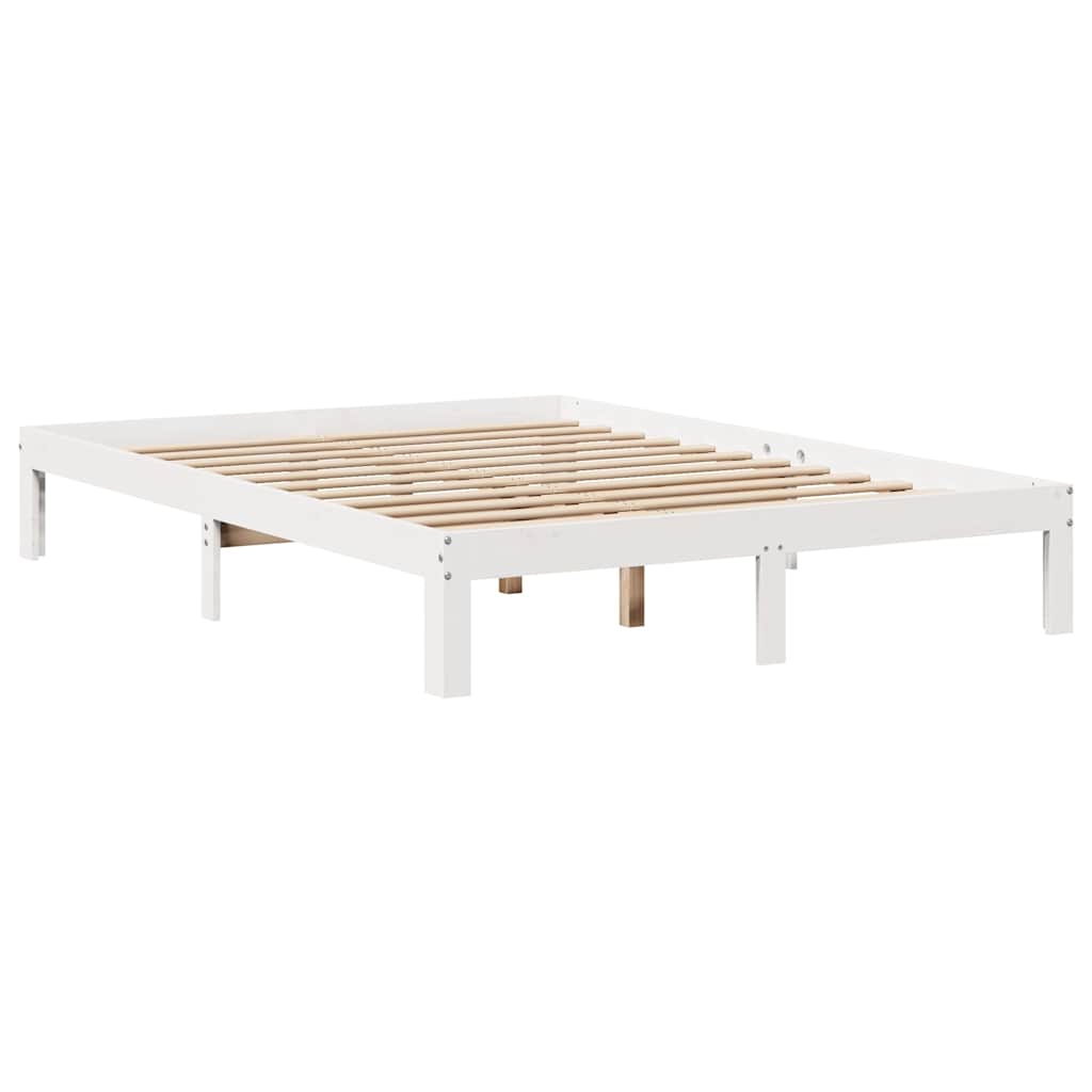 Bed Frame with Drawers without Mattress White 140x200 cm