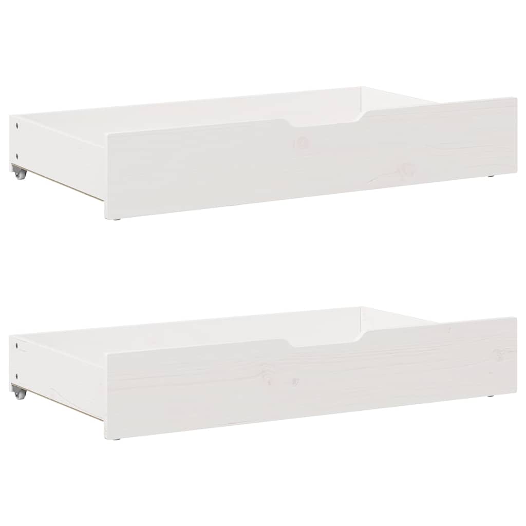 Kids Bed Frame with Drawers without Mattress 80x200 cm Solid Wood