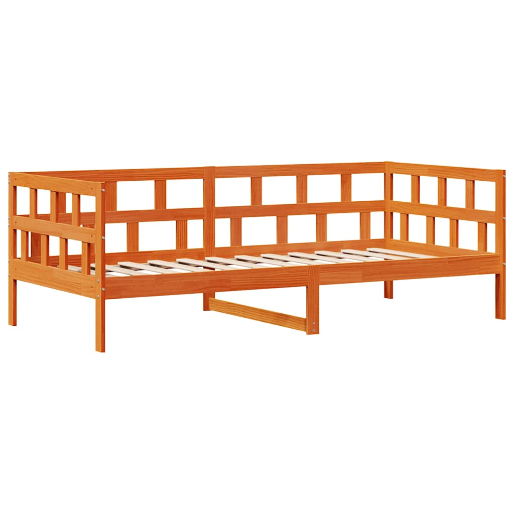 Daybed with Drawers without Mattress Wax Brown 80x200 cm Solid Wood