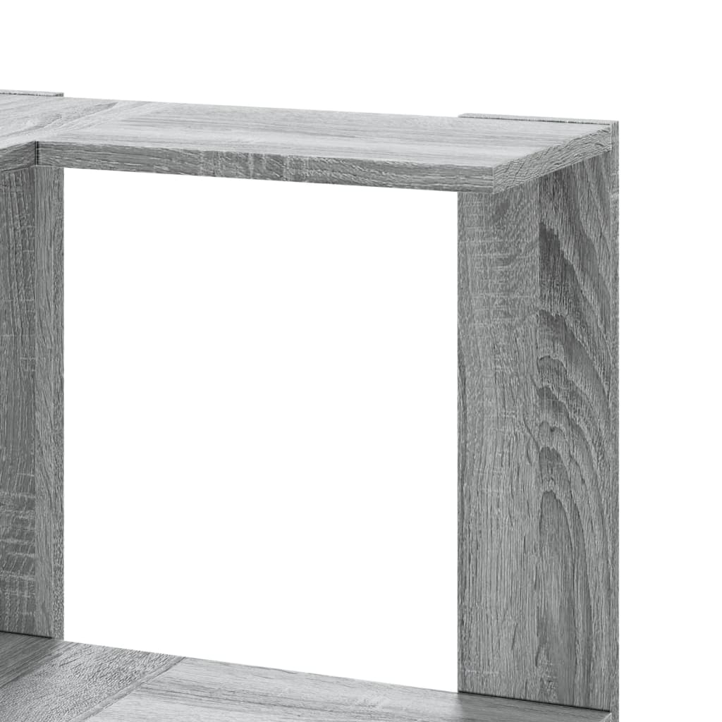 Corner Bookcase 5-Tier Grey Sonoma 50x50x179 cm Engineered Wood