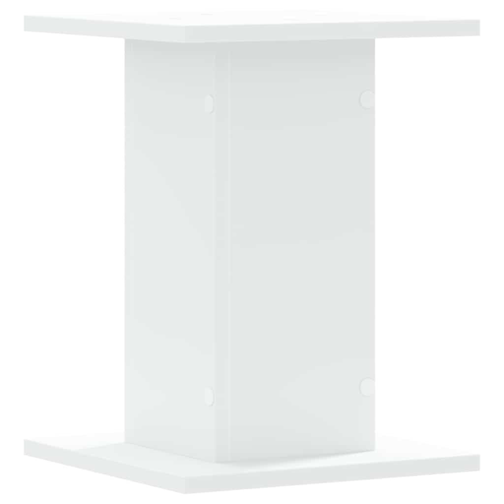 vidaXL Speaker Stands 2 pcs White 30x30x40 cm Engineered Wood