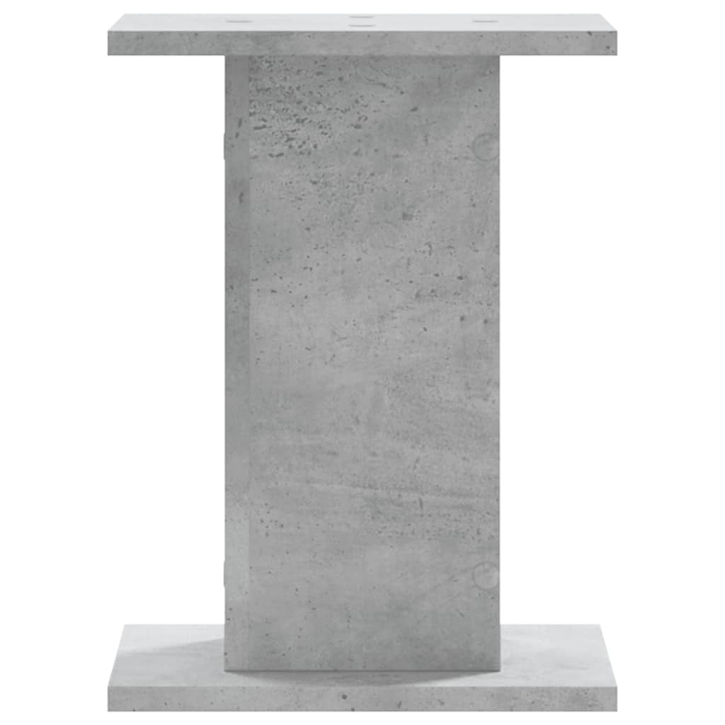 vidaXL Speaker Stands 2 pcs Concrete Grey 30x30x40 cm Engineered Wood