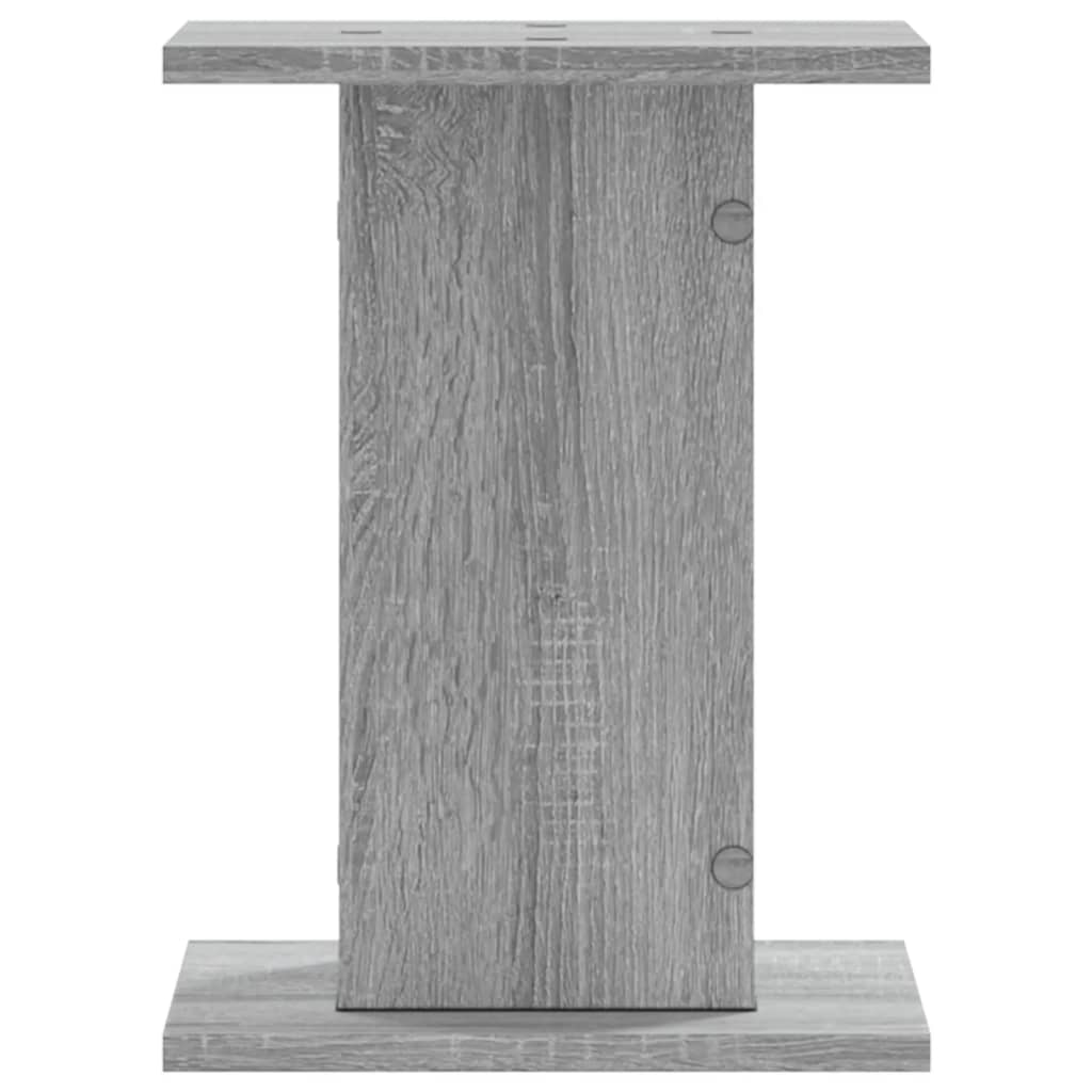 vidaXL Speaker Stands 2 pcs Grey Sonoma 30x30x40 cm Engineered Wood