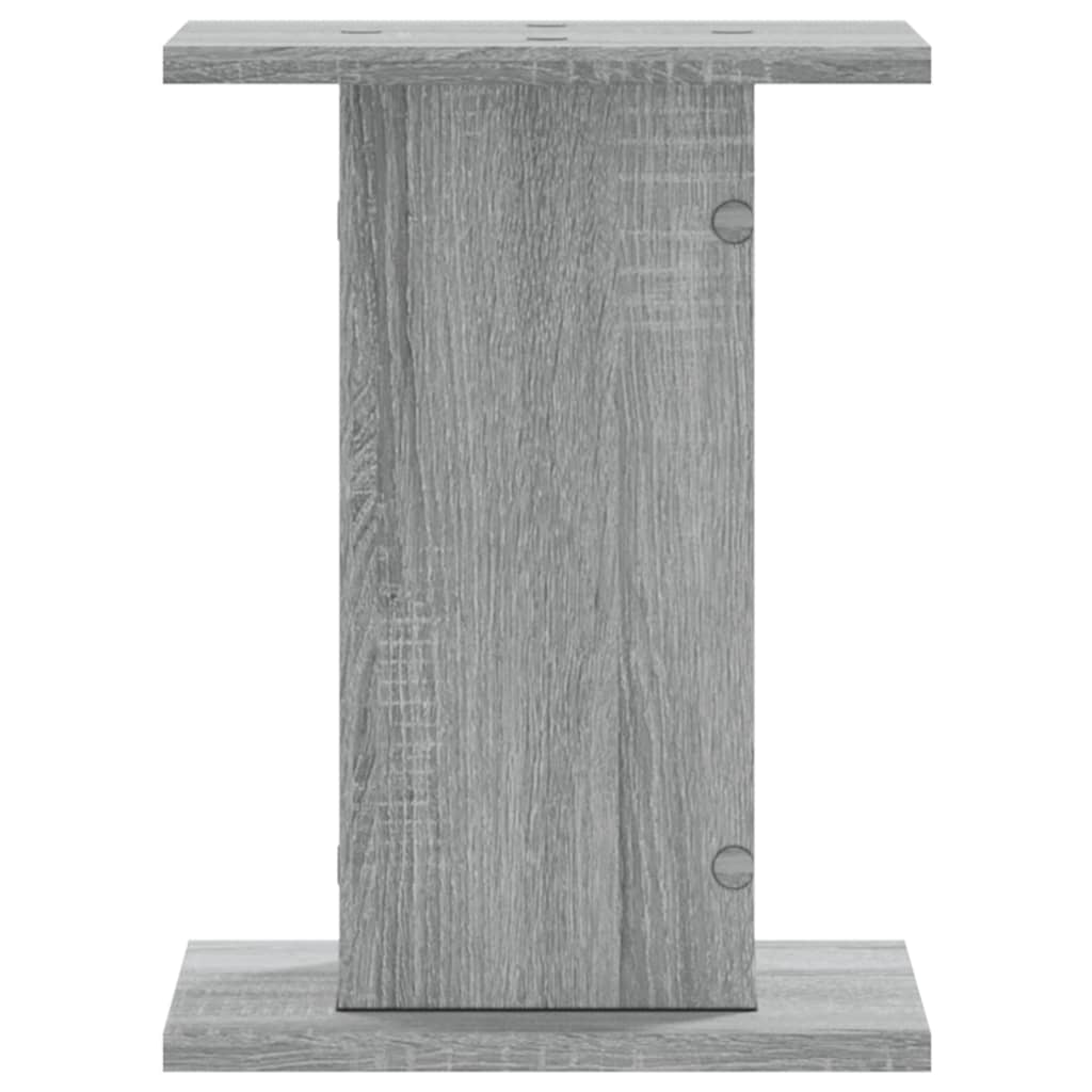 vidaXL Speaker Stands 2 pcs Grey Sonoma 30x30x40 cm Engineered Wood