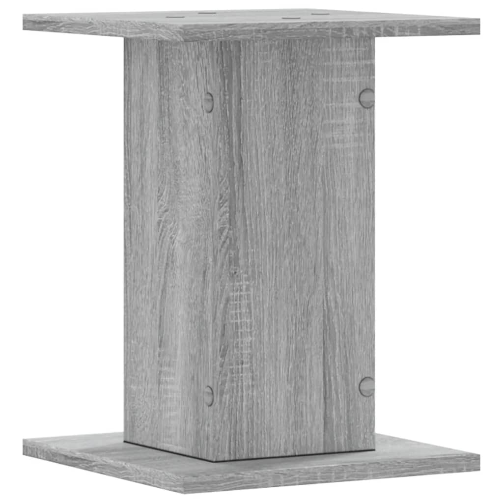 vidaXL Speaker Stands 2 pcs Grey Sonoma 30x30x40 cm Engineered Wood