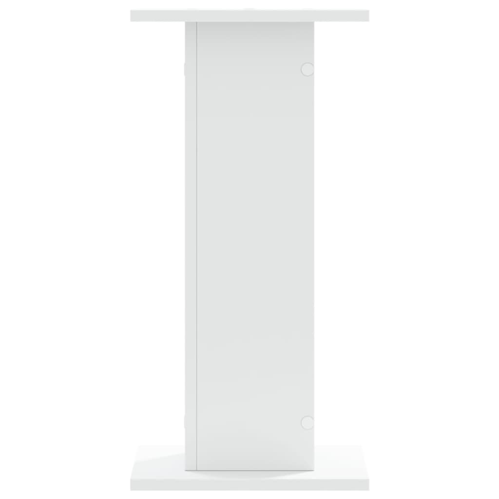 vidaXL Speaker Stands 2 pcs White 30x30x60 cm Engineered Wood