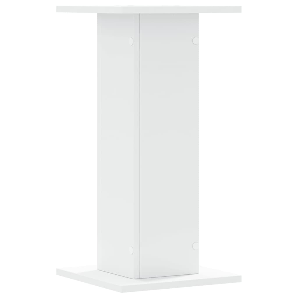 vidaXL Speaker Stands 2 pcs White 30x30x60 cm Engineered Wood